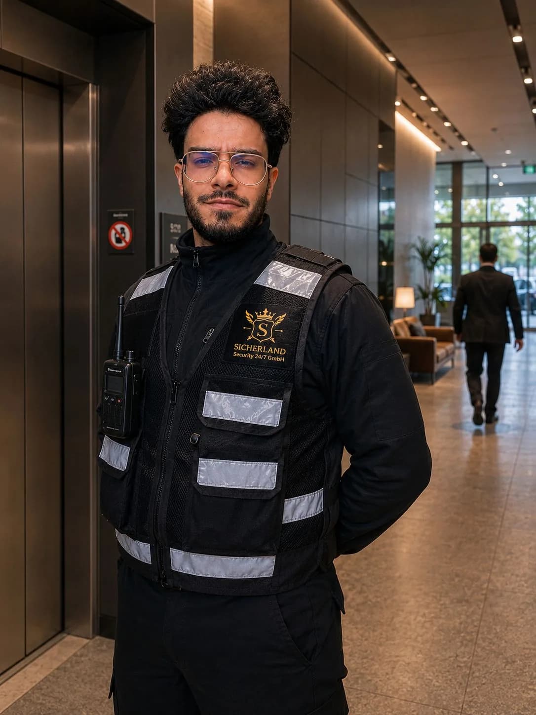 Empfangsdienst am Eingangsbereich
